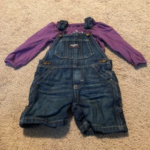 Girls overalls and onesie